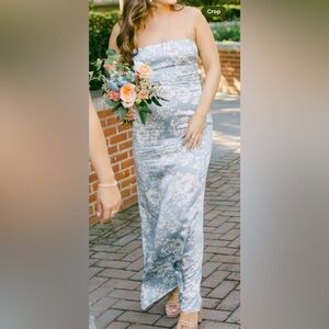 Reformation Frankie Silk Dress - Porcelain